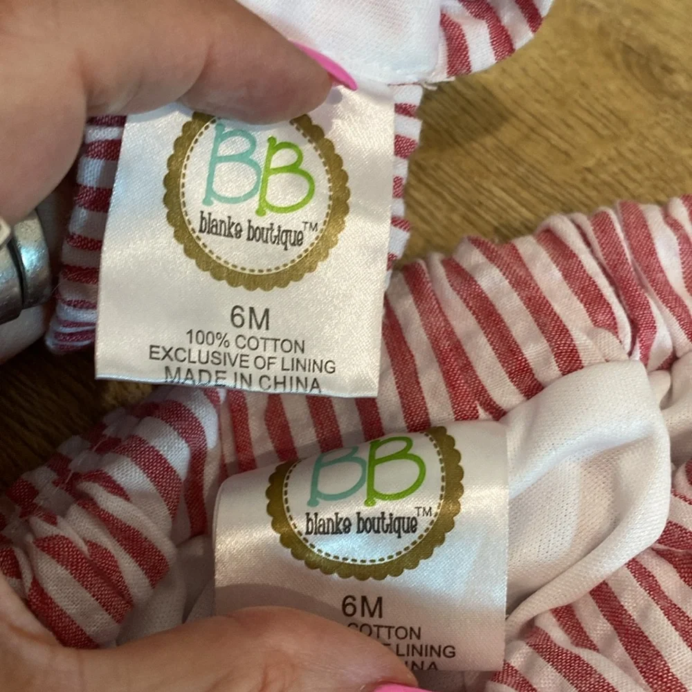 Blake Boutique Seersucker Two-Piece Swim Suit |Size 6 month